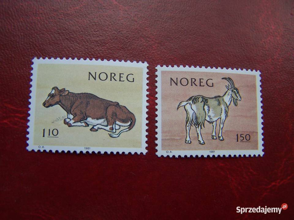Norwegia 1981 MNH Mi 83435 Fauna Zwierzęta Koza Tychy
