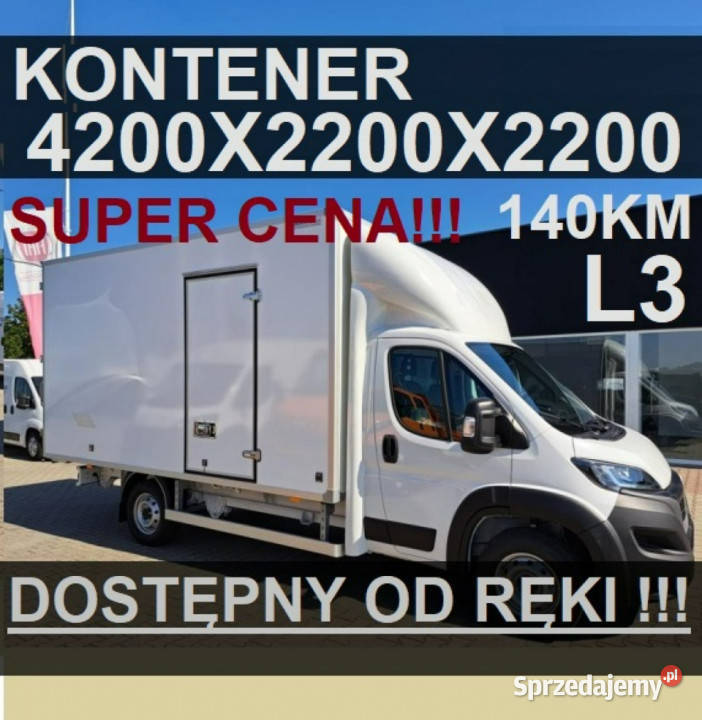 Fiat Ducato L3 Kontener 4200x2200 140 Kamera biały zachodniopomorskie Szczecinek sprzedam
