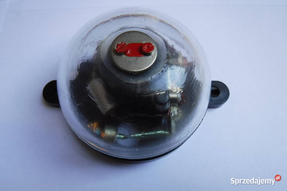 Szklany dzwonek elektryczny electric glass bell Otwock