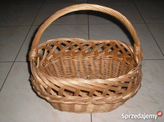 Dwa używane plecione kosze inny kolor Kraków