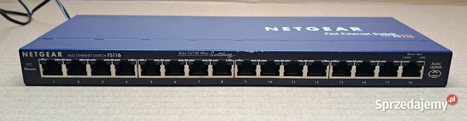 SWITCH NETGEAR FS116 16PORT 10100 Mielęcin