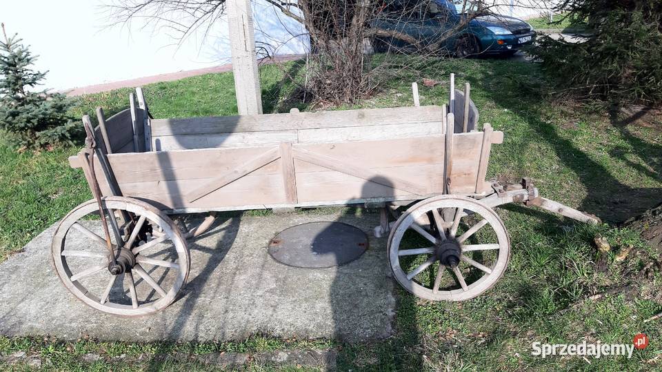 Zabytkowy woz drewniany Taczki i wózki Sosnowiec