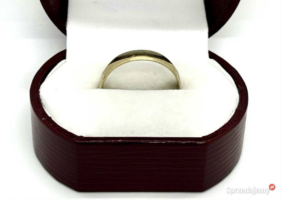 Złota obrączka pr583 311g R25 Obrączki Elbląg