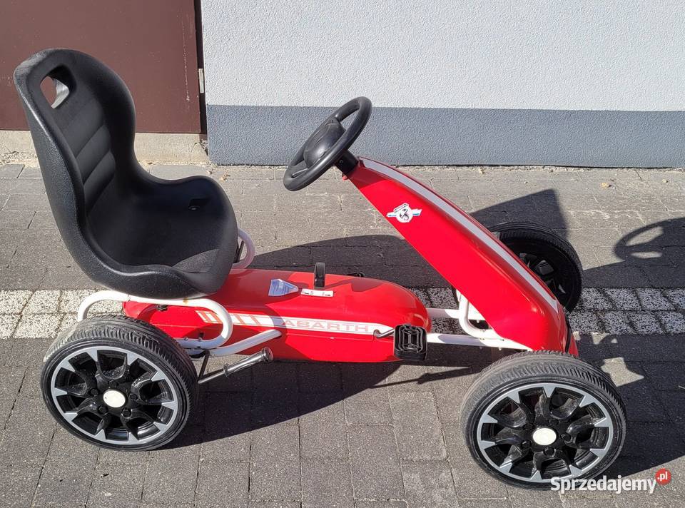 GOKART ABARTH na pedały Duże miękkie koła Zamość