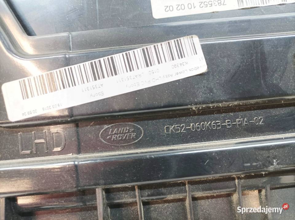 SCHOWEK PRAWY PASAŻERA DESKI L494 Land Rover Rok produkcji 2016