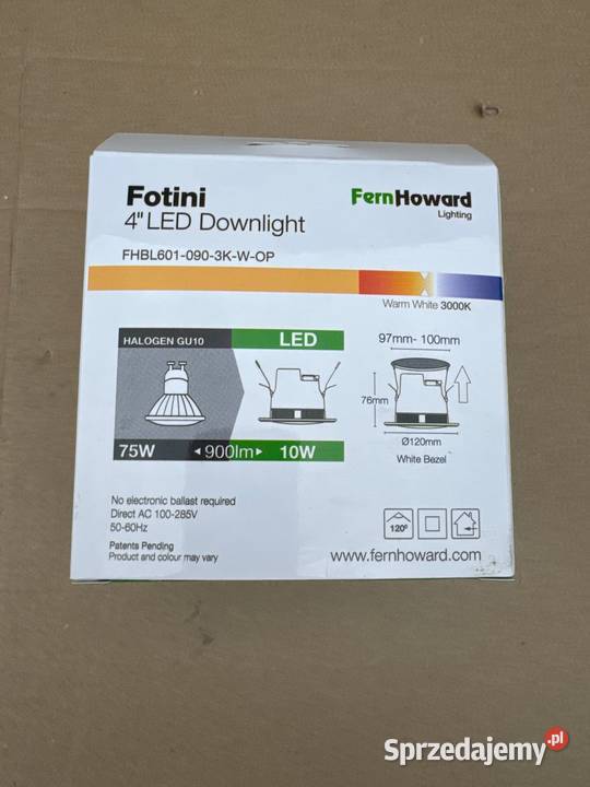 6 x PANEL LED 10 W 3000K WPUSZCZANY Dębica