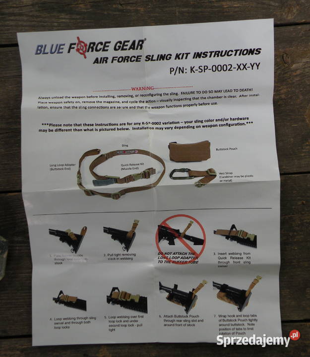 Buttstock pouch USAF tiger stripes molle II Wrocław