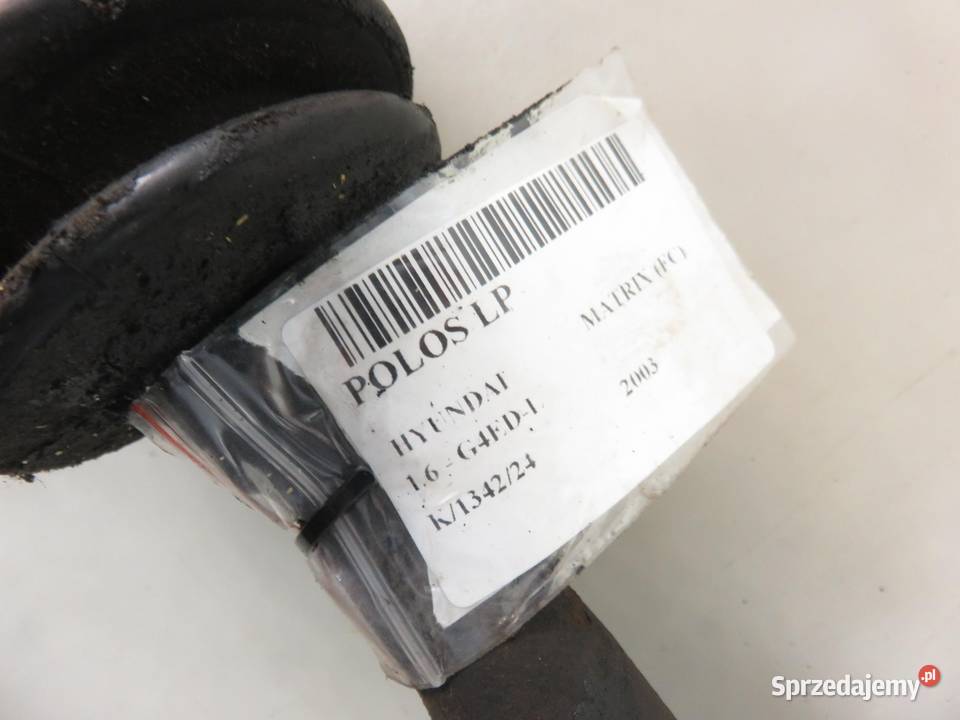 PÓŁOŚ LEWA PRZEDNIA HYUNDAI MATRIX 16 B Półosie Motoryzacja