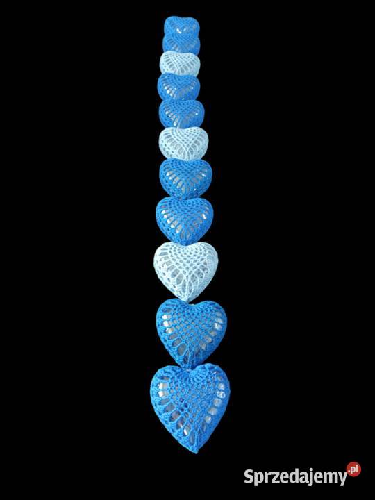 Serca szydełkowe na choinke Ropczyce