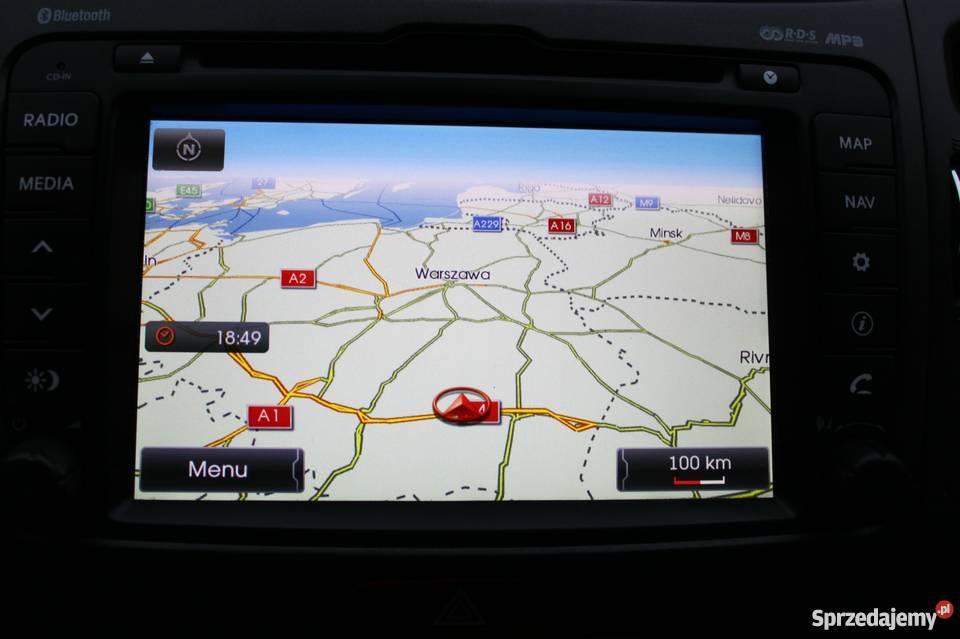 Aktualizacja Mapy KIA Hyundai Mapa 2021 Polskie Menu