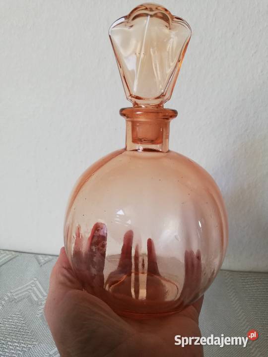Rozalinowa karafka Porcelana i szkło Gorlice sprzedam