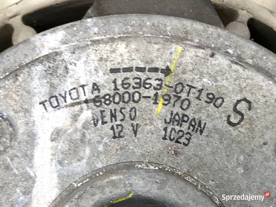 WENTYLATOR CHŁODNICY TOYOTA COROLLA E21 18 98