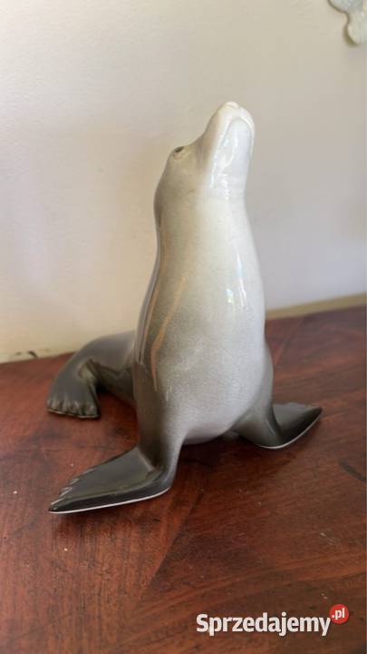 Foka figurka z Fabryki Łomonosowa est 1744 Gdańsk