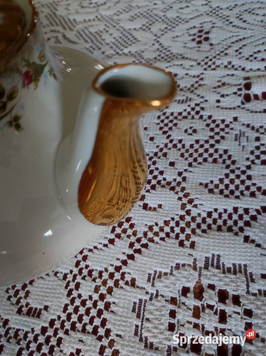 Czajnik imbryk 16 l Iwona Złota Róża porcelanowy Kielce