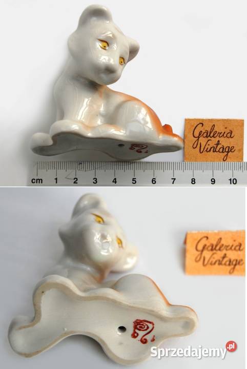 Tygrys tygrysek porcelana Połonne Wołyń Ukraina Lublin