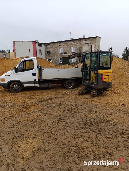 Usługi minikoparka koparka wywrotka działki rod Dąbrowa Górnicza