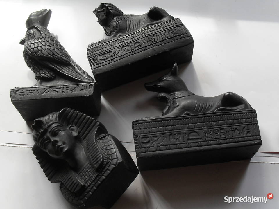 4 stare figurki z EGIPTU lata 60 70 z Onyksu Wrocław
