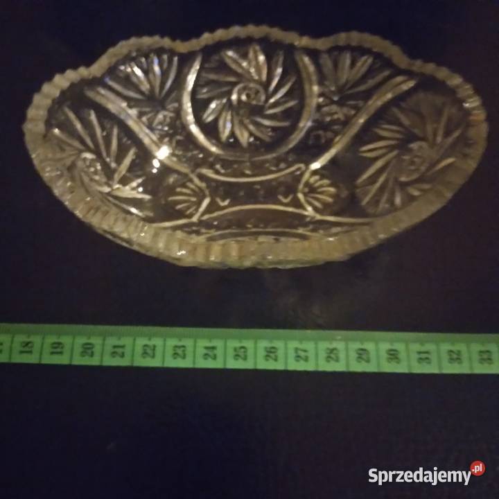 PRL Kryształ Łódeczka Łódka 13x8x6 Porcelana i szkło Bydgoszcz