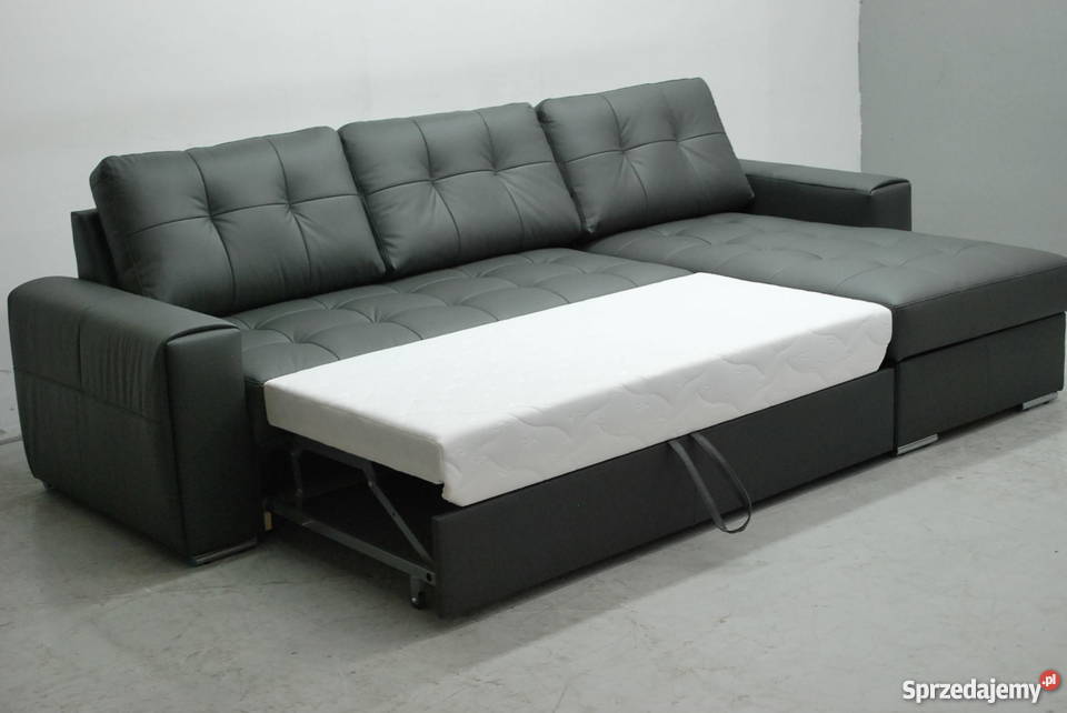 SKÓRA NATURALNA NAROŻNIK Z FSPANIA 6492 SZARY Poznań