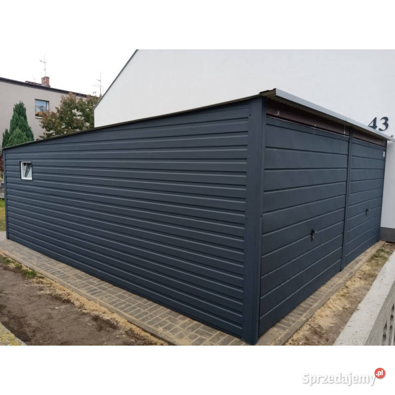 Garaż z blachy bramy uchylne do góry wymiar 6x5 Sprzedaż Krasnystaw