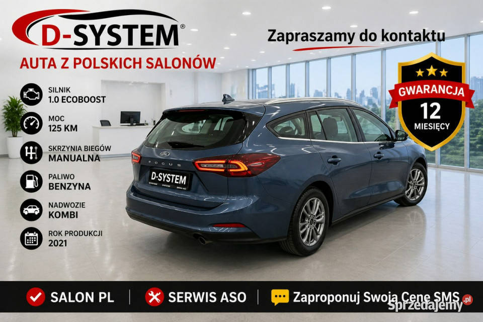 Ford Focus 2023 Salon Polska 1Właściciel Białystok sprzedam