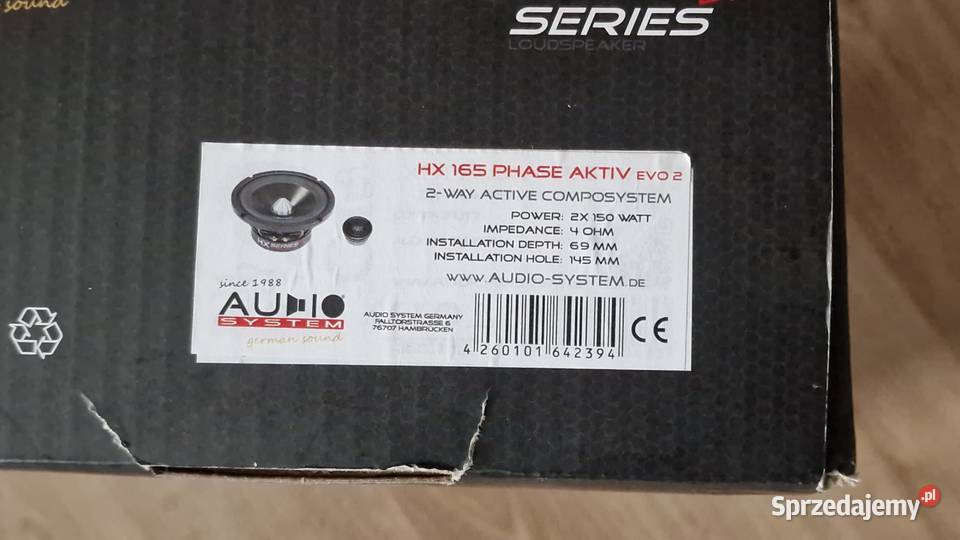AUDIO SYSTEM HX 165 PHASE 3WAY EVO Audiosystem Głośniki pomorskie sprzedam