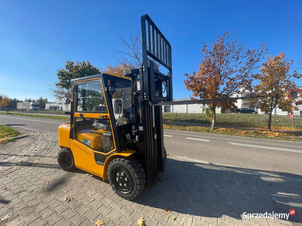 Nowy wózek widłowy 35T kabina 45m Gunter Katowice