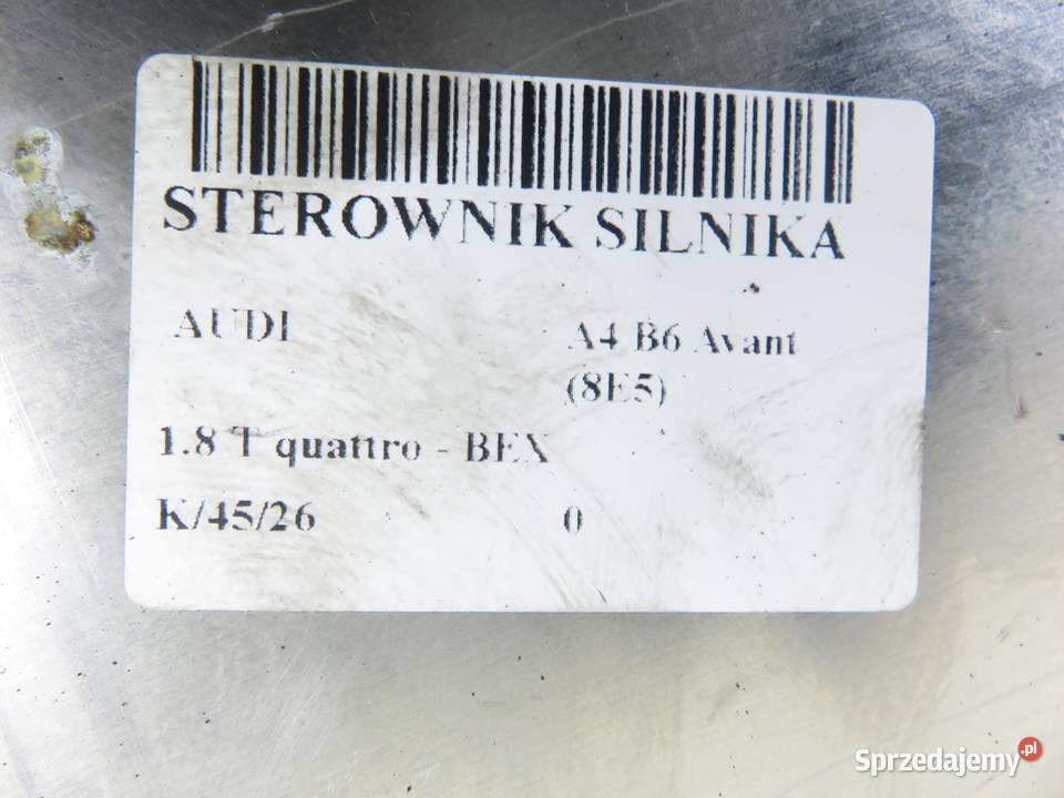 STEROWNIK AUDI A4 B6 8E5 18 T quattro BEX