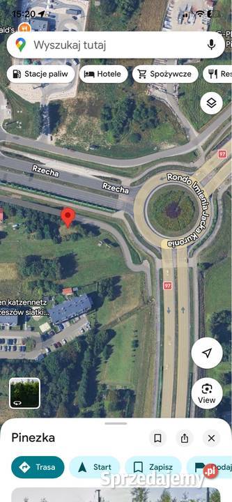 Działka rondo Kuronia Rzeszów podkarpackie