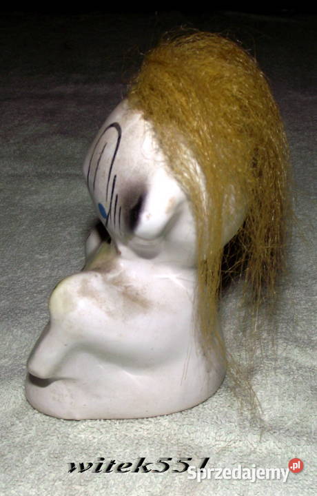 PIĘKNY PORCELANOWY KOLOROWY PAJACYK BŁYSZCZĄCY Stalowa Wola