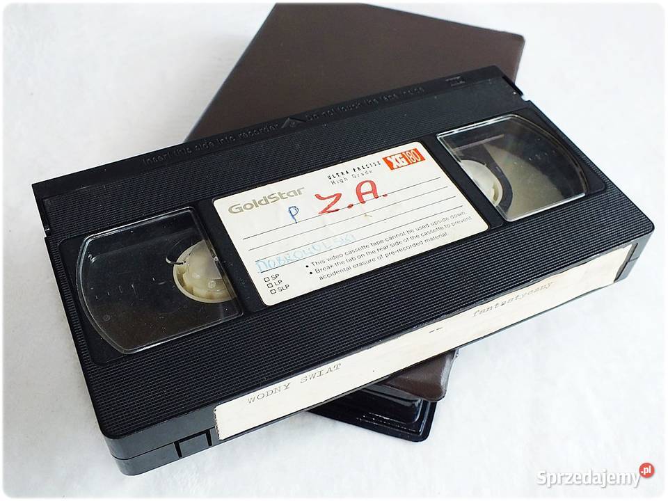 Kaseta VHS GoldStar 180 minut Film Wodny Świat Filmy Żary