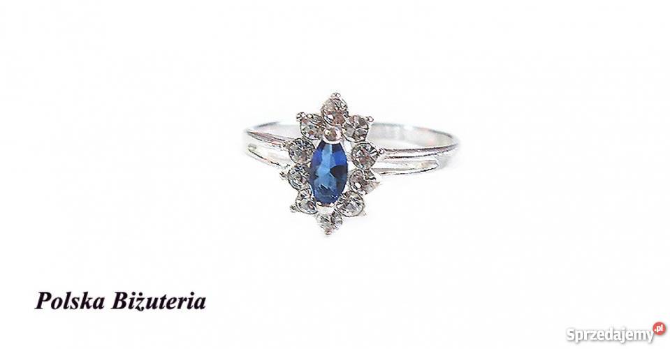 PRZEPIĘKNY SREBRNY KOMPLET Z SZAFIRAMI podlaskie Białystok