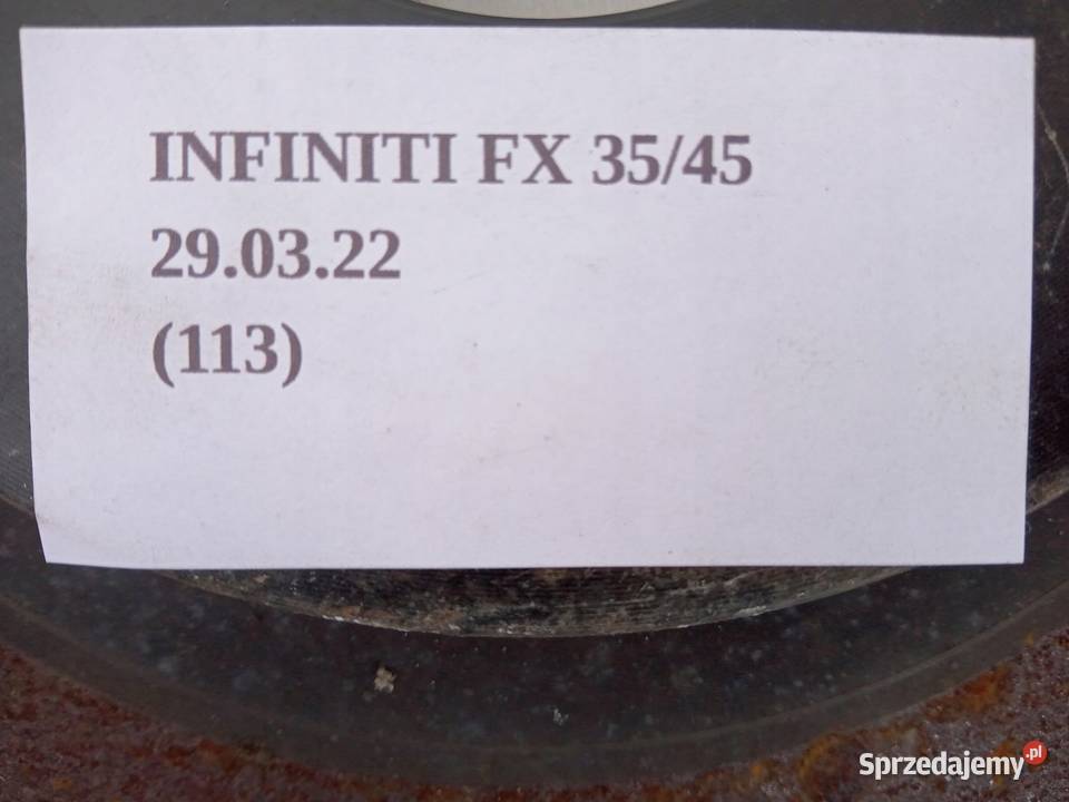 TARCZA HAMULCOWA PRZÓD PL INFINITI FX35 FX45 tarcze wielkopolskie Nowy Tomyśl