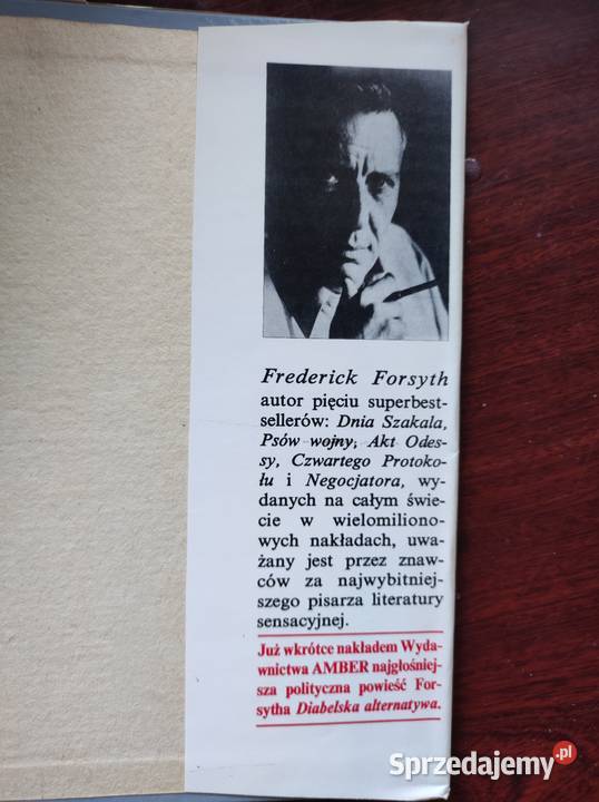 Frederick Forsyth Czwarty protokół Rok wydania 0 świętokrzyskie Kielce