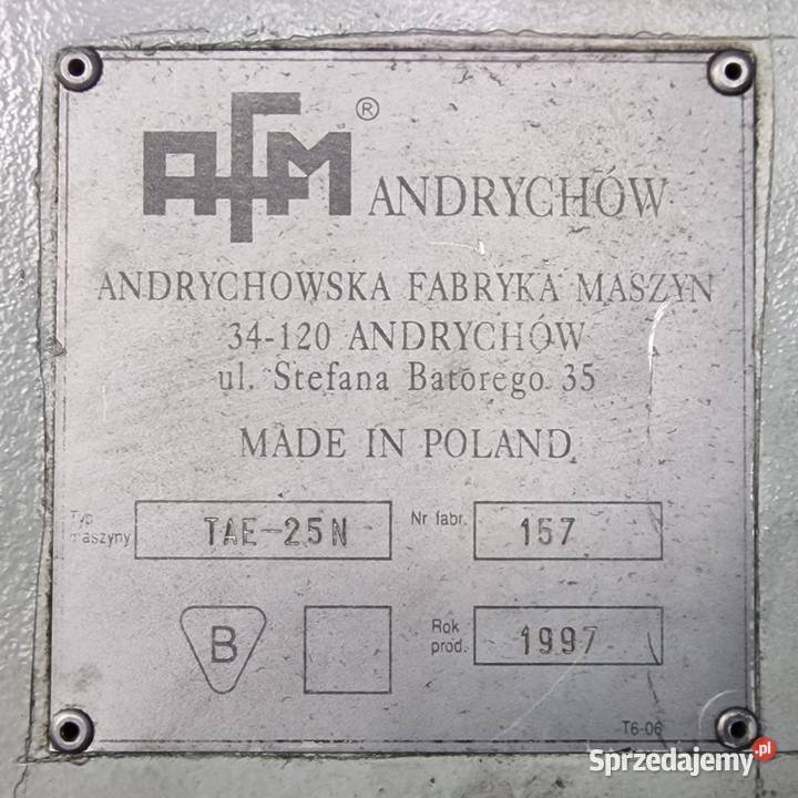 Tokarka CNC TAE25N podkarpackie Gorzyce sprzedam