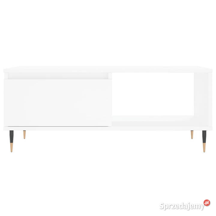 Stolik kawowy biały 90x50x365 materiał Warszawa