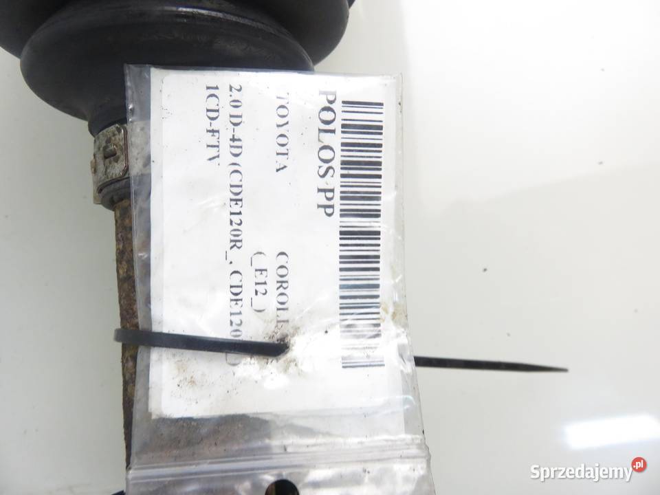 PÓŁOŚ PRAWA PRZEDNIA TOYOTA COROLLA e12 20 D4D osobowe
