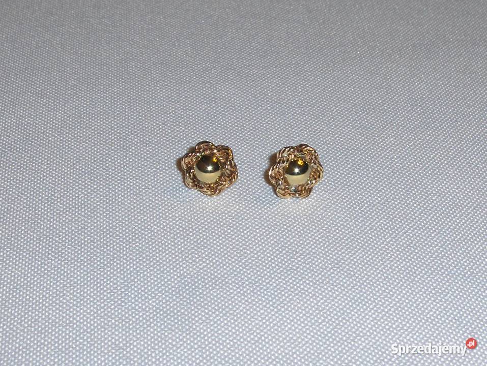 Kolczyki złote Kwiaty 585 2g