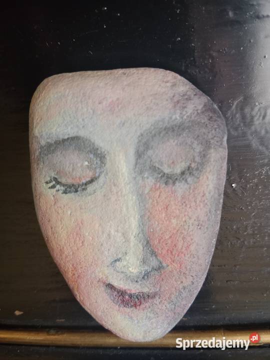 Dwa Oblicza Ręcznie Malowane Kamienie Zestaw Ruda Śląska