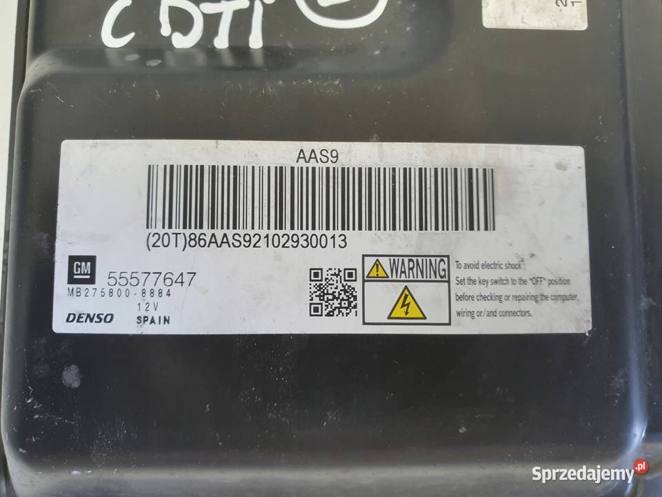 Opel Astra IV J 17 CDTI STEROWNIK SILNIKA osobowe Janów