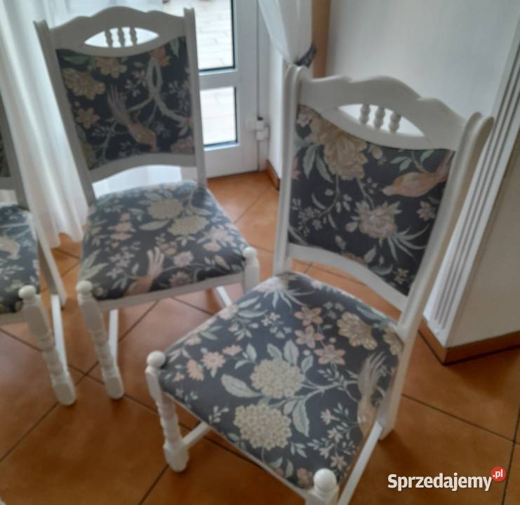 Krzesła drewniane tapicerowane 4 Meble zachodniopomorskie Kołobrzeg