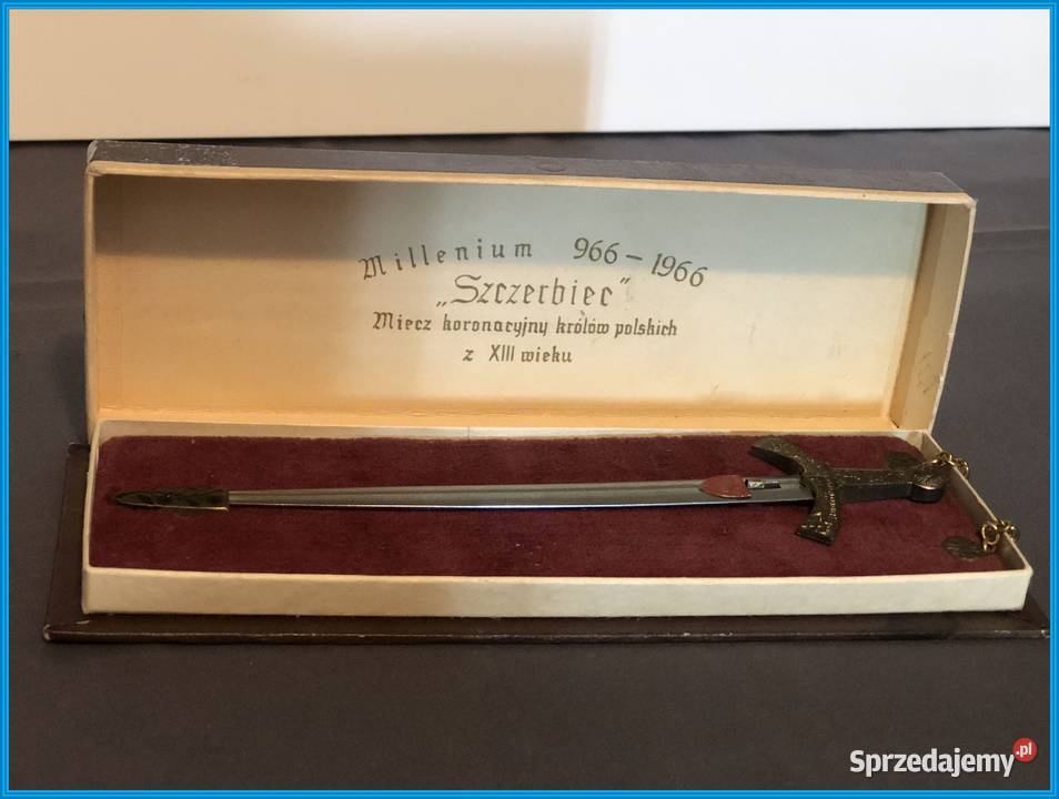 Sprzedam SZCZERBIEC MIECZ KORONACYJNY KRÓLÓW Militaria Staroźreby