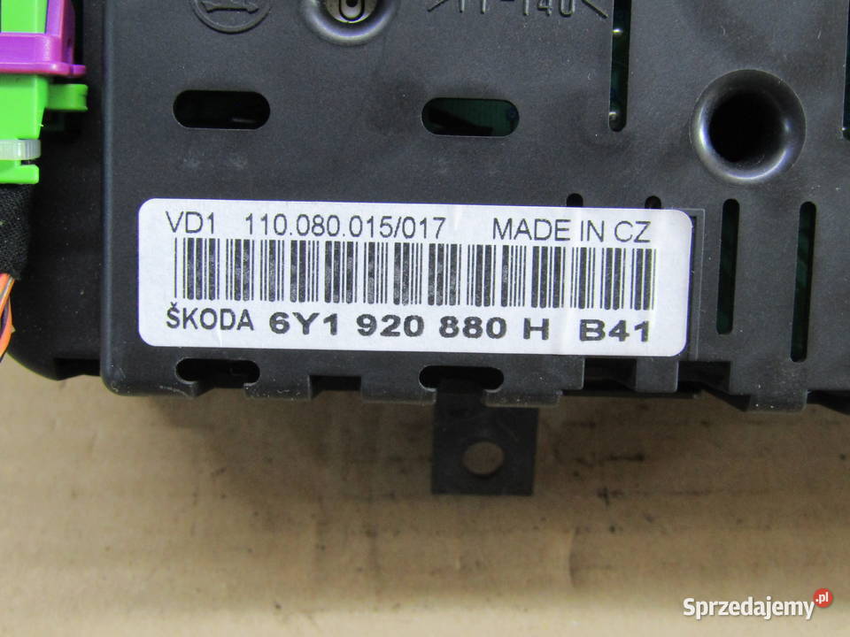 LCZNIKZEGARY SKODA FABIA I 19TDI 6Y1920880H Mysłaków