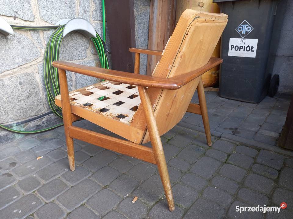 Fotele GFM 300 192 J Kędziorek PRL vintage Rawicz