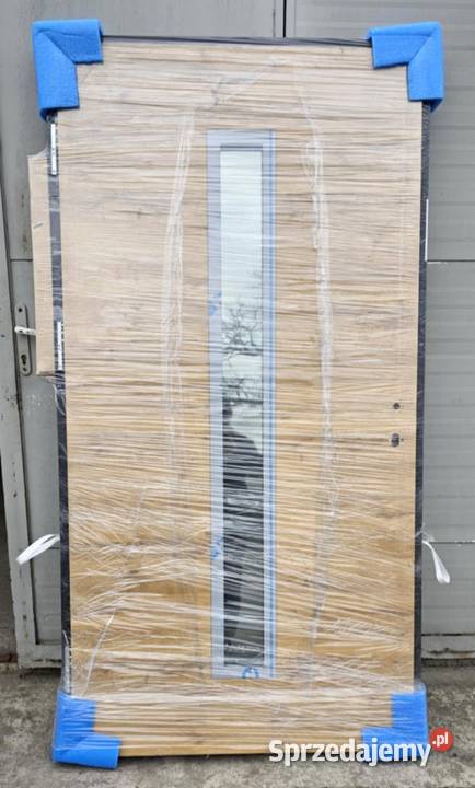 Drzwi zewnętrzne z antabą klamką aluminiową Drzwi zewnętrzne Dom i Ogród wielkopolskie Szamotuły
