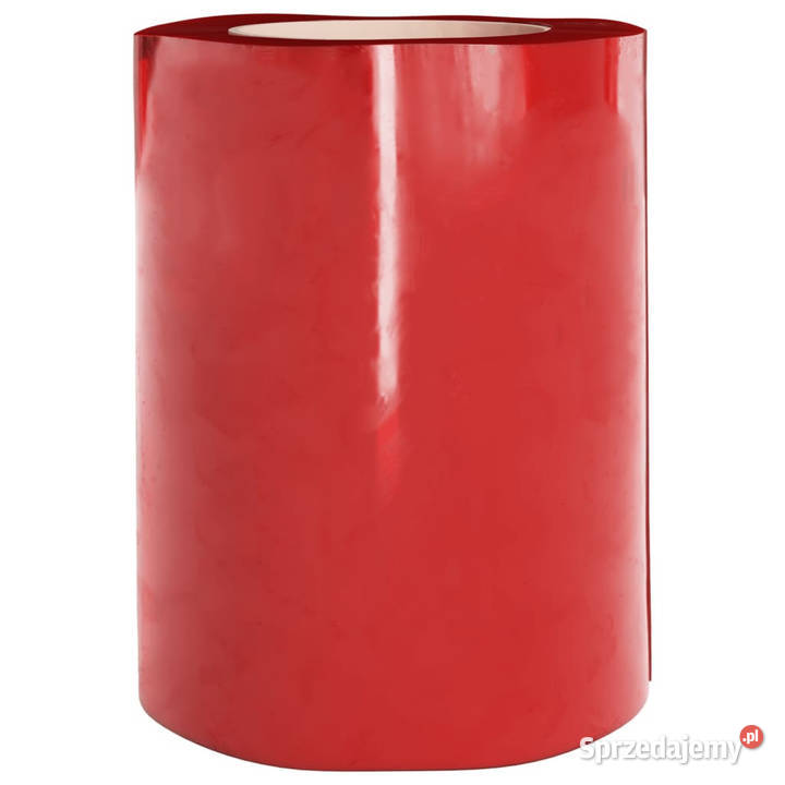 Kurtyna paskowa czerwona 300 mm x 26 mm 25 m PVC Zasłony