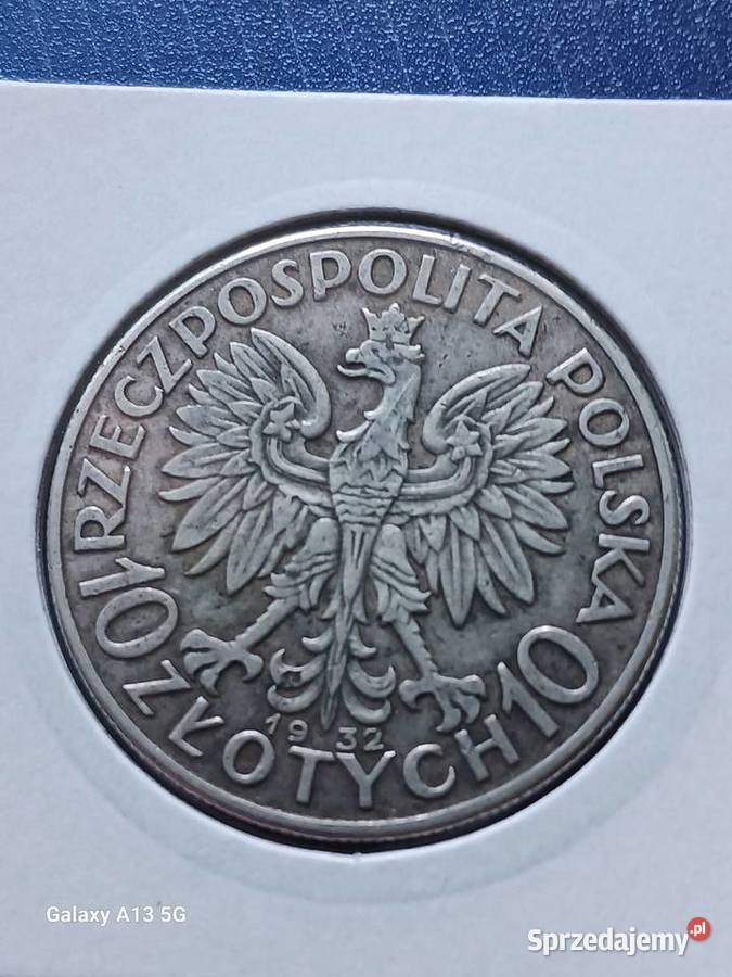 10 złotych Głowa Kobiety 1932 r 4bez znaku Numizmatyka sprzedam