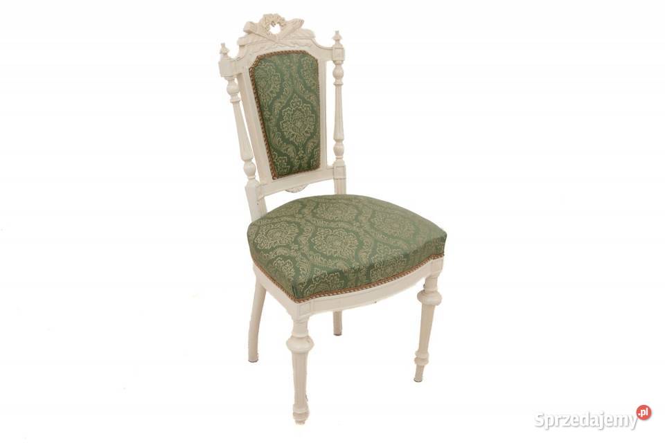 Eleganckie krzesło w stylu Ludwika XV Europa Chorzów