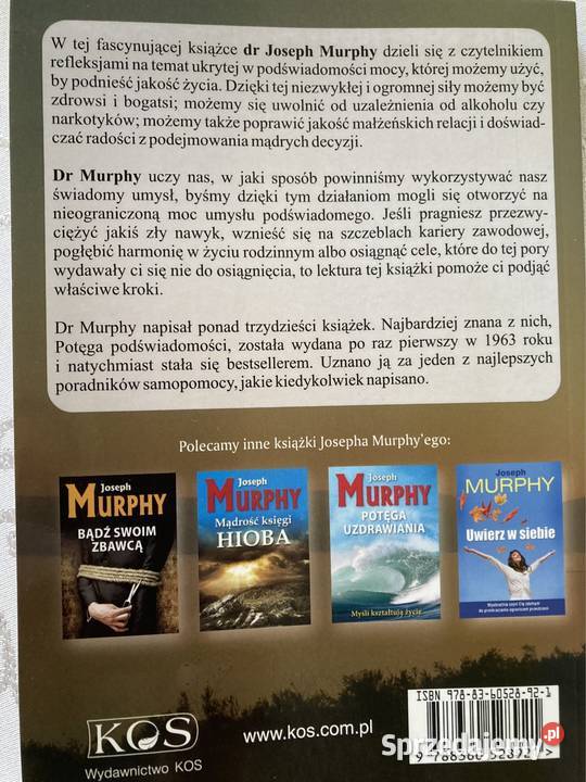 Książka Publikacja Cuda Umysłu Joseph Marphy Czerwionka-Leszczyny sprzedam