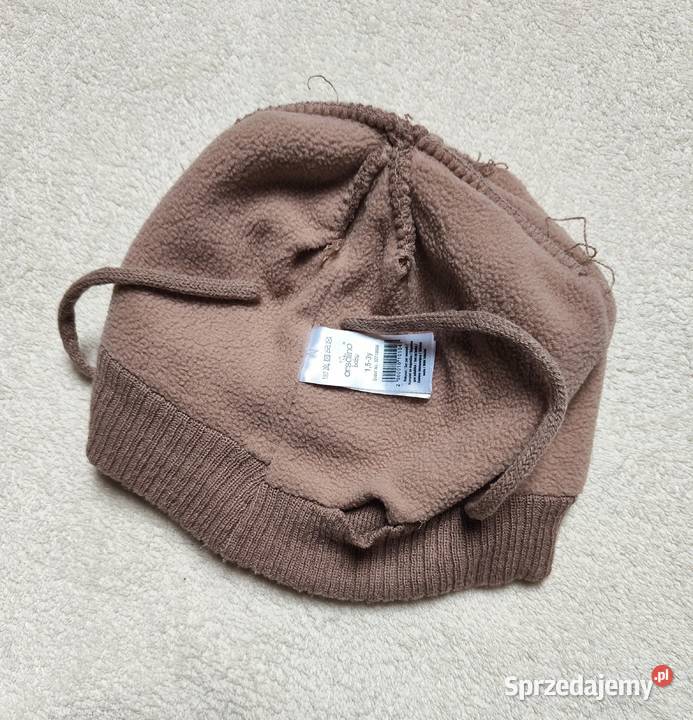 Czapka czapeczka dziecięca brązowa miś 13 lata Szczecin